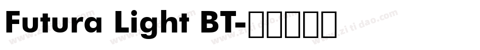 Futura Light BT字体转换